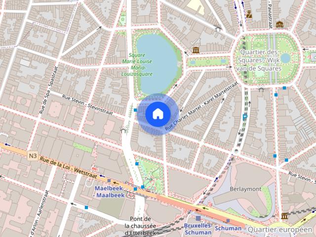 Appartement location à Brussel, Bruxelles