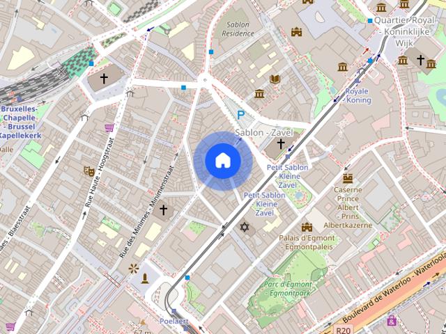 Kamer location à Sablon - Zavel, Bruxelles - Brussel