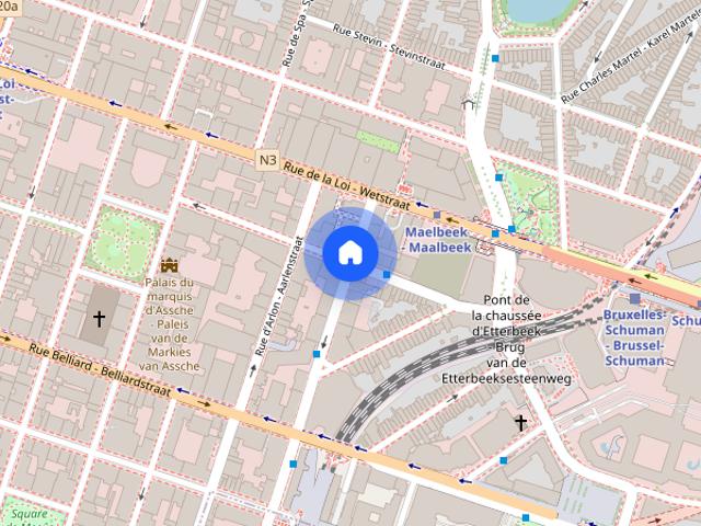 Kamer location à Quartier européen - Europese Wijk, Bruxelles - Brussel