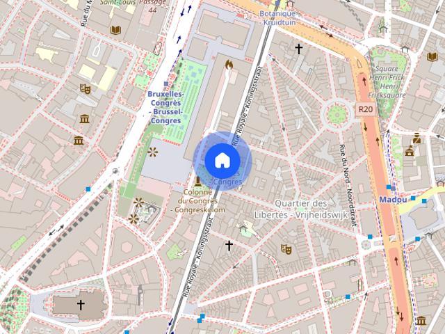 Kamer location à Quartier Royal - Koninklijke Wijk, Bruxelles - Brussel
