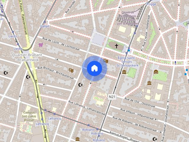 Appartement location à Quartier Brabant - Brabantwijk, Schaerbeek - Schaarbeek