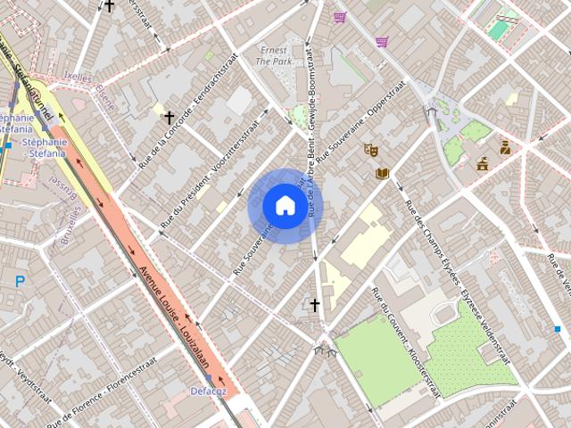 Kamer location à Bruxelles - Brussel, Ixelles - Elsene