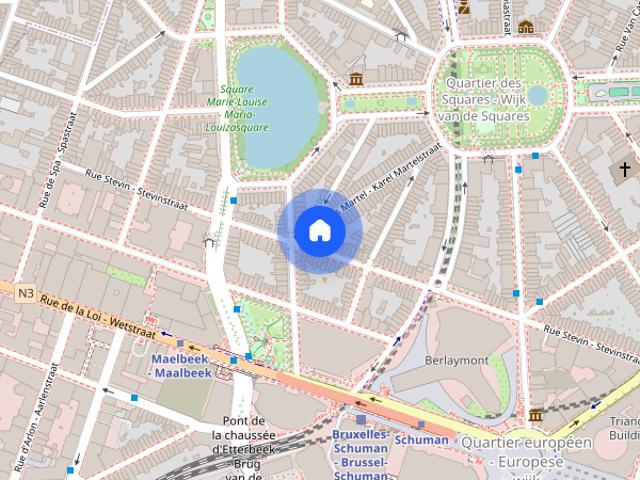 Kamer location à Quartier européen - Europese Wijk, Bruxelles - Brussel