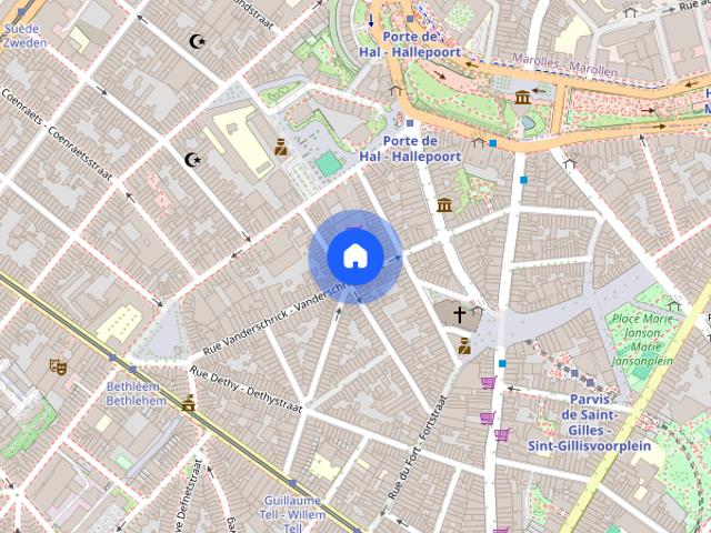 Kamer location à Saint-gilles, Bruxelles