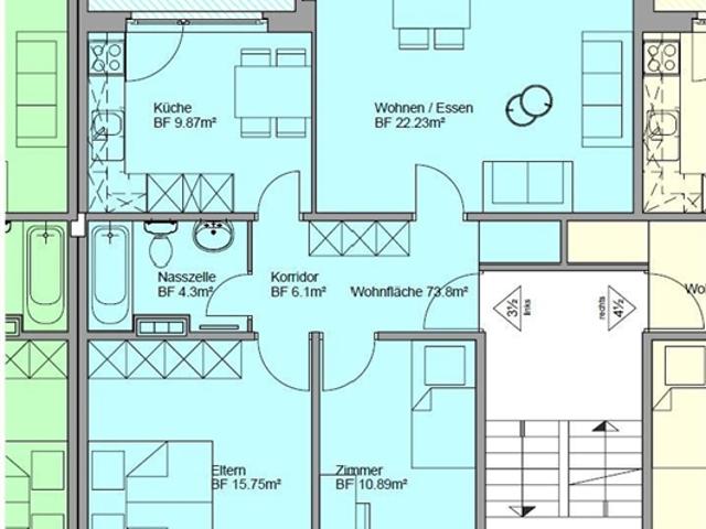 Wohnung mieten in Rudolfstetten, Aargau