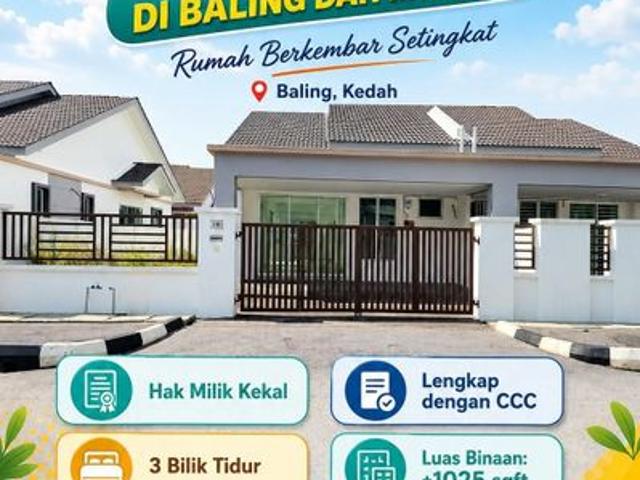 House for sale in Baling, Kedah