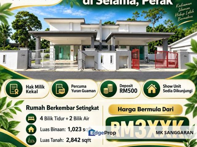 House for sale in Perak, Selama