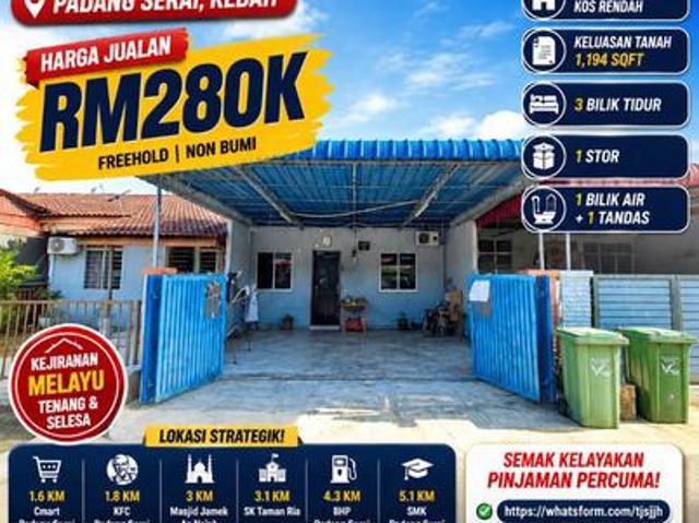 Terraced House for sale in Padang Serai, Kedah