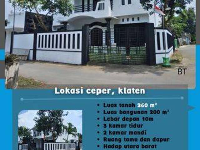 Rumah dijual di Klaten, Ceper