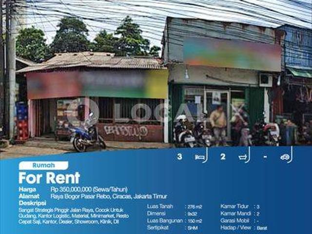 Rumah disewa di Cijantung, Jakarta Timur