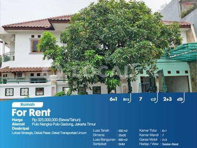 Rumah disewa di Pulo Gadung, Jakarta Timur