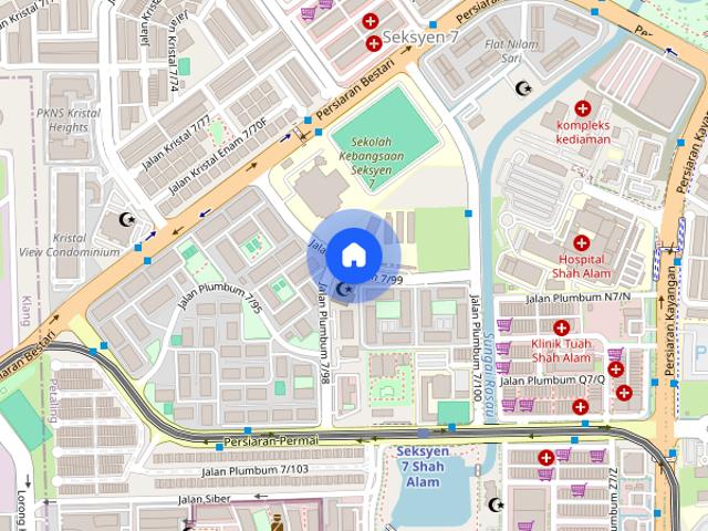 Apartment for rent in Seksyen 7, Shah Alam