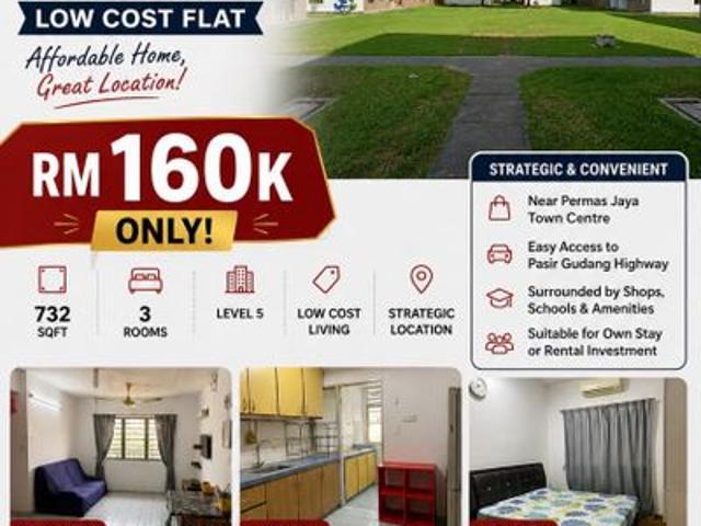 Flat for sale in Plentong, Johor