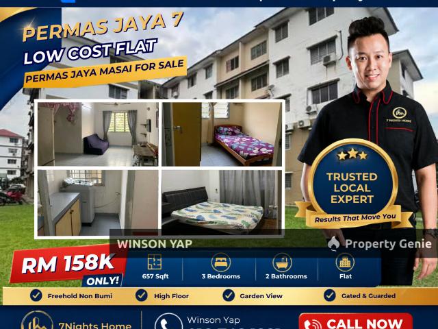 Flat for sale in Plentong, Johor