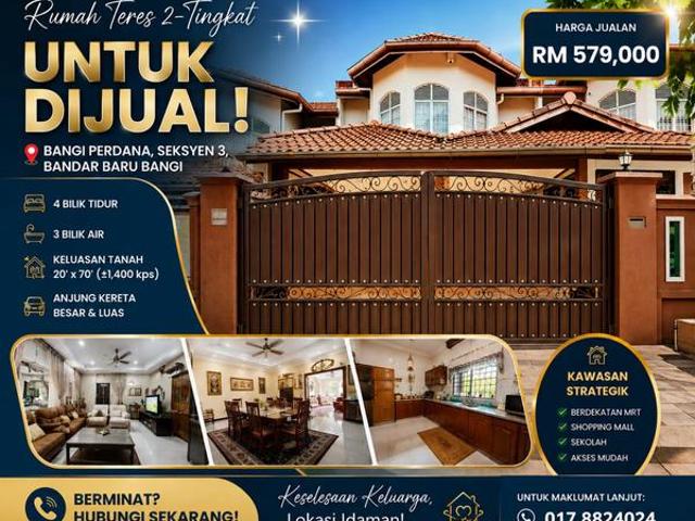 Terraced House for sale in Kajang, Langat