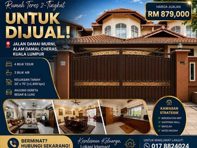 Terraced House for sale in Cheras, Kuala Lumpur