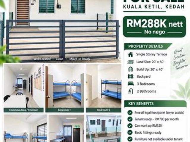 Terraced House for sale in Kuala Ketil, Baling