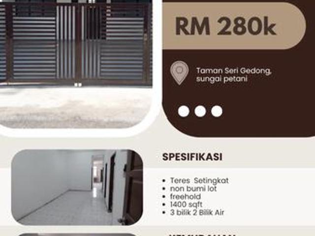 Terraced House for sale in Sungai Petani, Kuala Muda