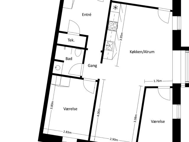 Lejlighed til leje i Roskilde