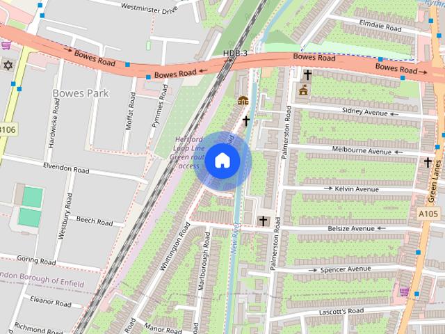 House for rent in Palmers Green, Greater London