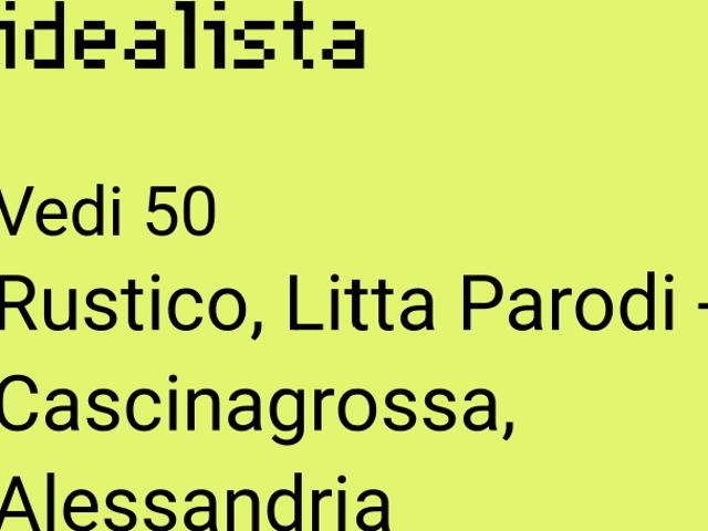 Rustico in vendita a Piemonte, Alessandria