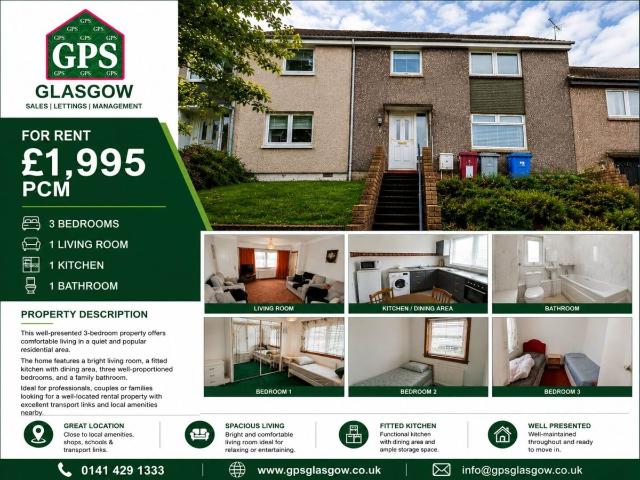 House for rent in Rutherglen, Scotland