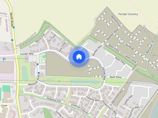 House for rent in Fishers Green, Stevenage