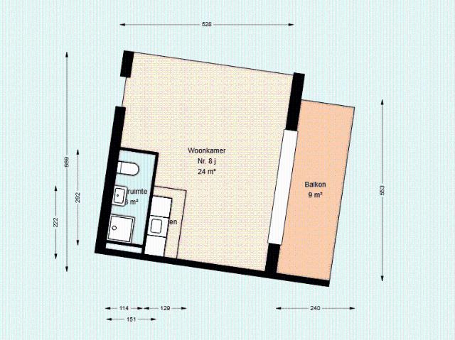 Studio te huur in Rotterdam, Oude Westen