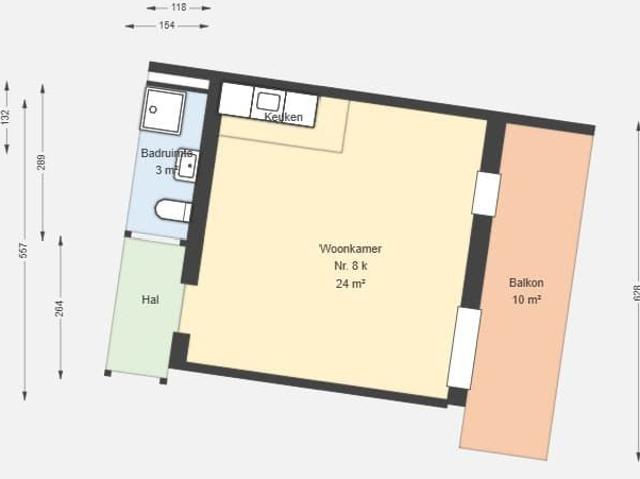 Studio te huur in Centrum, Rotterdam