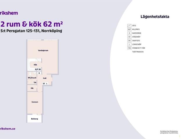 Lägenhet hyra i Östantill, Norrköping