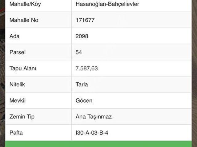 Elmadağ, Ankara içerisinde satılık Arsa