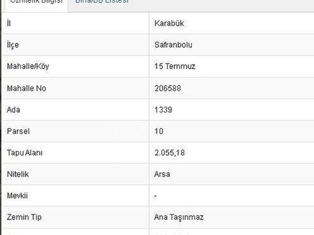Safranbolu, Karabük içerisinde satılık Arsa