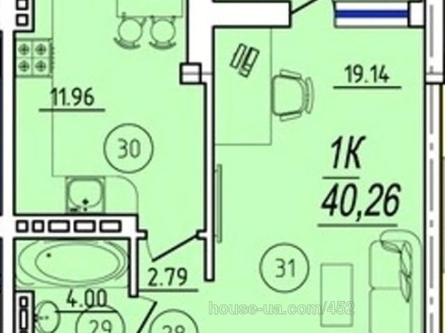 Квартира продажа в Великодолинском, Днепропетровской области