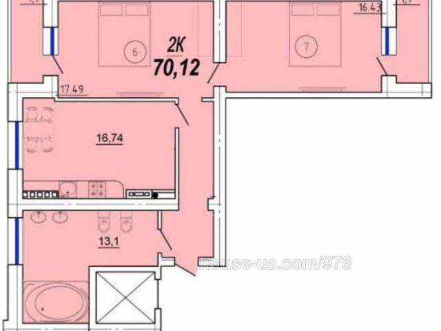 Квартира продажа в Великодолинском, Днепропетровской области