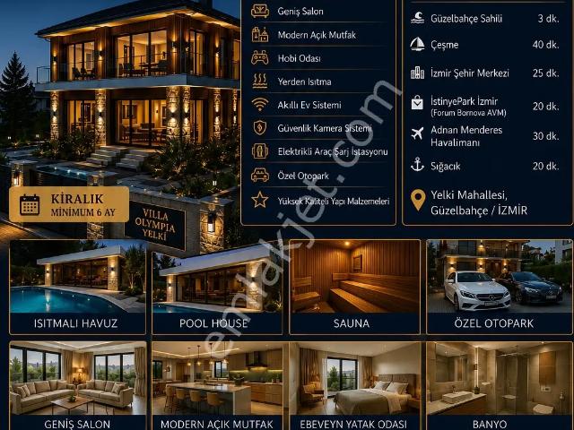Güzelbahçe, İzmir içerisinde kiralık Villa