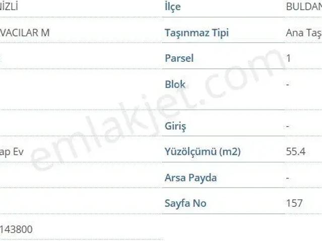 Buldan, Denizli içerisinde satılık Villa