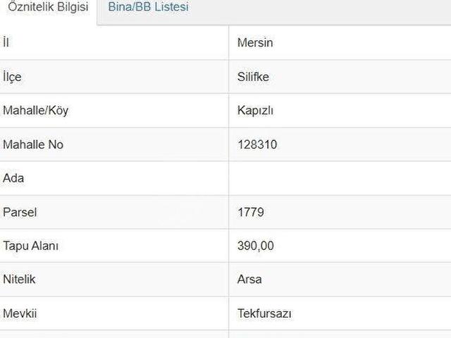 Silifke, Mersin içerisinde satılık Arsa