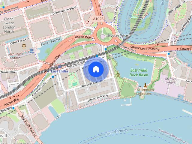 Apartment for rent in Virginia Quay, Greater London