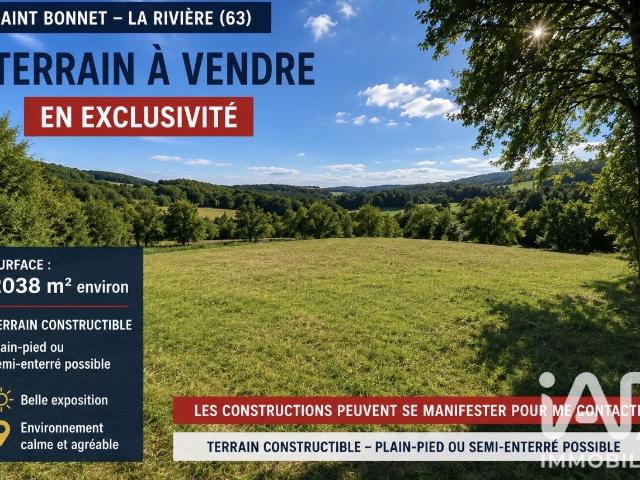Terrain vente à Brive-la-Gaillarde, Saint-bonnet-la-rivière