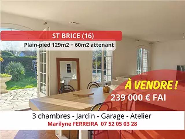Maison vente à Cognac, Saint-brice