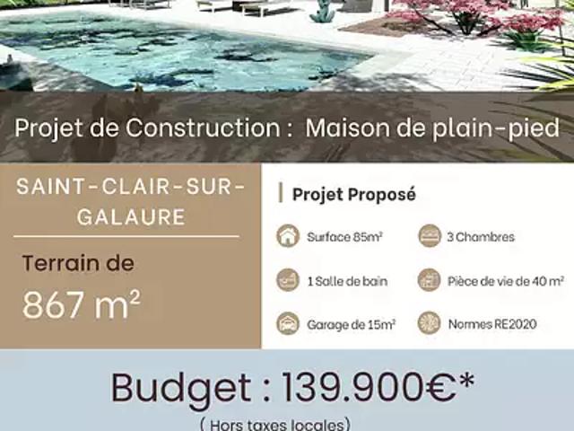 Terrain vente à Saint-Clair-sur-Galaure, Isère