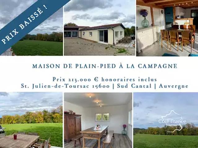 Maison vente à Aurillac, Saint-julien-de-toursac