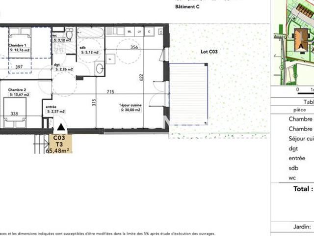 Appartement vente à Bourges, Saint-just