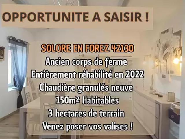 Maison vente à Montbrison, Saint-laurent-rochefort
