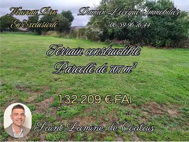 Terrain vente à Nantes, Saint-lumine-de-coutais