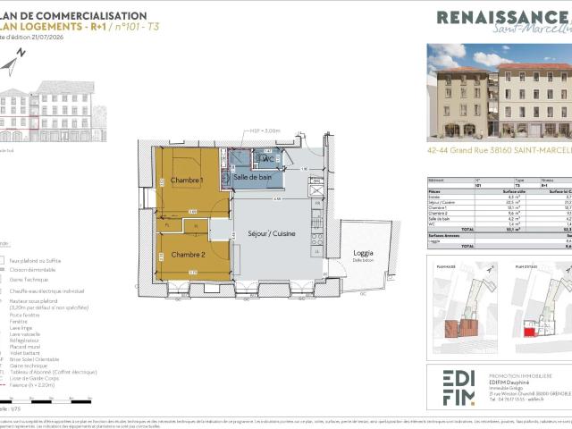Appartement vente à Grenoble, Saint-marcellin