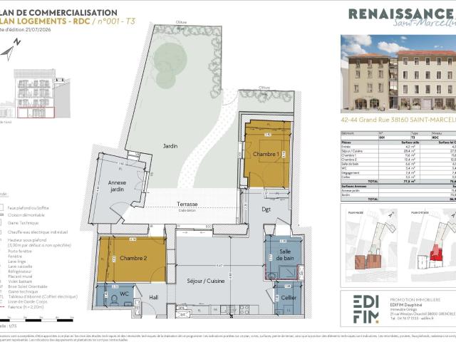 Appartement vente à Grenoble, Saint-marcellin