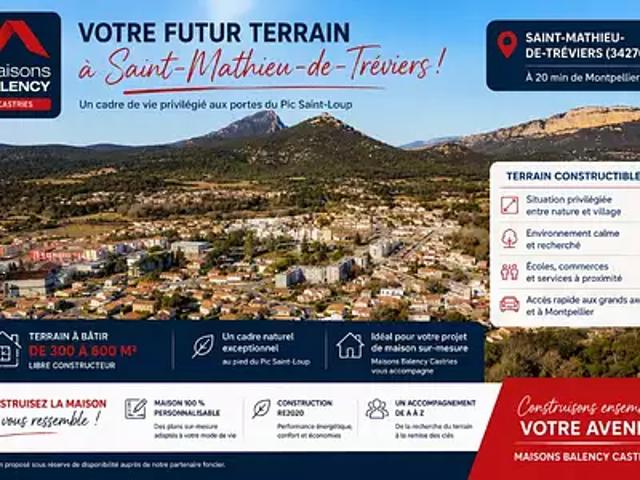 Terrain vente à Lodève, Saint-mathieu-de-tréviers