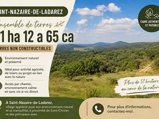 Terrain vente à Béziers, Saint-nazaire-de-ladarez