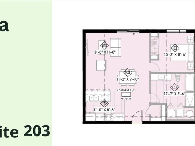 Apartment for rent in Saint-raphaël, Quebec